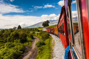 Zug Fahren in der Sierra Region von Ecuador