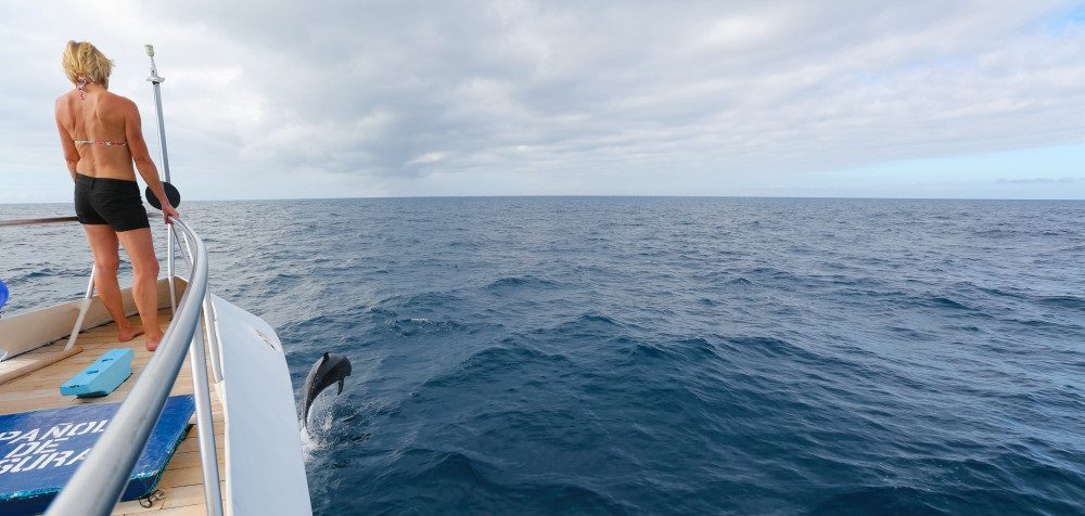 Überfahrt zwischen den Galapagos Inseln
