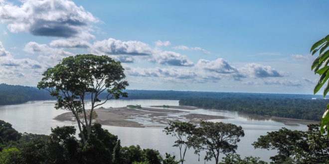 Blick auf den Amazon River Napo, Yasuni National Park