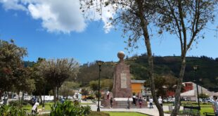 Äquatordenkmal in der Nähe von Quito